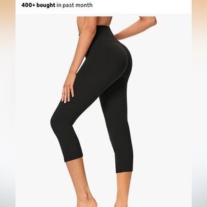 Women's Black Cropped Leggings